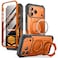 SUPCASE for iPhone 17 Pro Max Case UBGrip Pro Builtin Tempered Glass Screen Protector Stand Camera Control Cover Compatible with MagSafe Full Body Heavy Duty Magnetic Phone Case Coral