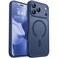 CANSHN Magnetic Compatible with iPhone 17 Pro Case Upgraded Full Camera Protection Compatible with Magsafe Translucent Matte Shockproof Protective Phone Cover 63 Inch Deep Blue