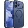 CANSHN Magnetic Compatible with iPhone 17 Pro Case Upgraded Full Camera Protection Compatible with Magsafe Translucent Matte Shockproof Protective Phone Cover 63 Inch Deep Blue