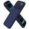 ORNARTO Compatible with iPhone 17 Pro Case 63 Slim Liquid Silicone 4 Layers Full Covered Soft Gel Rubber Shockproof Cover Protective Phone Case for iPhone 17 ProNavy Blue