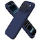 ORNARTO Compatible with iPhone 17 Pro Case 63 Slim Liquid Silicone 4 Layers Full Covered Soft Gel Rubber Shockproof Cover Protective Phone Case for iPhone 17 ProNavy Blue