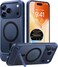 TORRAS for iPhone 17 Pro Case with Strong Magnetic Stand Fit for MagSafe MilGrade Protection Builtin Kickstand Camera Control Translucent Shockproof Slim 17 Pro Cover Ostand Deep Blue