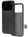Le Pelle Handcrafted Premium Italian Leather Case for iPhone 17 Pro Max Builtin Camera Control Compatible with Magsafe TwoTone Effect with Unique Patina Over Time Black