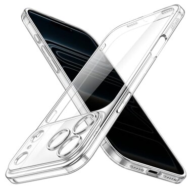 JETech Slim Case for iPhone 17 Pro 63Inch with Camera Lens Full Protection UltraThin Lightweight Clear Minimalist Protective Phone Cover Clear