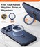TORRAS Q3 Spin for iPhone 17 Pro Max Case with 360 Magnetic Stand Camera Control Fit for MagSafe 4X MilitaryGrade Shockproof Case for iPhone 17 Pro Max Phone Case with Kickstand Deep Blue