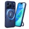 CASEKOO UltraMagnetic Stand for iPhone 17 Pro Case Military Drop Protection Compatible with MagSafe Shockproof Translucent Matte Slim Ring for iPhone 17 Pro Phone Case 63 Blue