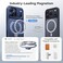 CASEKOO UltraMagnetic Stand for iPhone 17 Pro Case Military Drop Protection Compatible with MagSafe Shockproof Translucent Matte Slim Ring for iPhone 17 Pro Phone Case 63 Blue