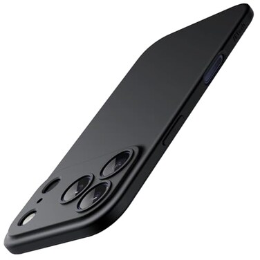 JETech Slim Case for iPhone 17 Pro Max 69Inch UltraThin Lightweight Minimalist Phone Cover with Camera Lens Protection Matte AntiFingerprint Finish Black