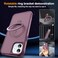 SKYLMW Compatible with iPhone 12 Case iPhone 12 Pro Case with Invisible Magnetic ORing Stand Translucent Phone Cases 61 Compatible with MagSafeGreat Grip Feeling Wine Red