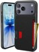 Smartish iPhone17 Pro Max Wallet Case Wallet Slayer Vol 2 Slim Protective Credit Card Holder wKickstand Drop Tested Hidden Card Slot Cover for Apple iPhone17 Pro Max Black Tie Affair