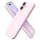 ORNARTO Compatible with iPhone 17 Case 63 Slim Liquid Silicone 3 Layers Full Covered Soft Gel Rubber Phone Case Protective Cover 63 Inch Chalk Pink