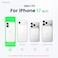ORNARTO Compatible with iPhone 17 Case 63 Slim Liquid Silicone 3 Layers Full Covered Soft Gel Rubber Phone Case Protective Cover 63 Inch Chalk Pink