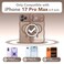 CAPRARO Magnetic for iPhone 17 Pro Max Case for Women Girls Upgraded Full Camera Protection Compatible with MagSafe Cute Wave Translucent Matte Phone Case for iPhone 17 Pro Max Brown