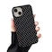 Sayoaho Compatible with iPhone 15 Case Fashion Cute Polka Dot Pattern Aesthetic Design for Women Soft TPU and Hard Back Shockproof Phone Case for iPhone 15 61 inch Black