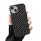 Sayoaho Compatible with iPhone 15 Case Fashion Cute Polka Dot Pattern Aesthetic Design for Women Soft TPU and Hard Back Shockproof Phone Case for iPhone 15 61 inch Black