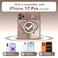 CAPRARO Magnetic for iPhone 17 Pro Case for Women Girls Upgraded Full Camera Protection Compatible with MagSafe Cute Wave Translucent Matte Phone Case for iPhone 17 Pro Brown