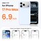 ORNARTO Compatible with iPhone 17 Pro Max Case 69 Slim Liquid Silicone 3 Layers Soft Gel Rubber Shockproof Protective Cover with AntiScratch Microfiber LiningBaby Blue