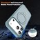 CHAOFEnG Magnetic Compatible with iPhone 17 Pro Case with Stand Military Grade Drop TestedCompatible with Magnet Ring Translucent Slim Hard Back Soft Edge Teal Green