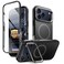 i-Blason iBlason for iPhone 17 Pro Max Case MagSafe with Stand 9H Tempered Glass Screen Protector Camera Control Button Cover MilitaryGrade Protection FullBody Heavy Duty Magnetic Case Black