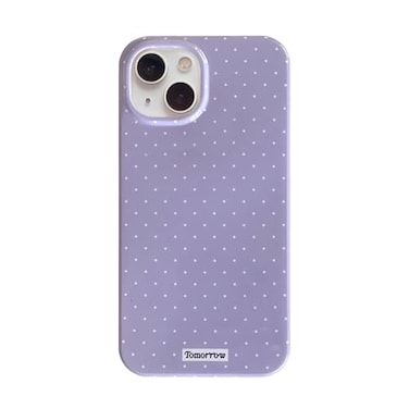inewateri Compatible with iPhone 13iPhone 14 Case with Cute Fashion Polka Dot Aesthetics Design Simple Case for Soft TPU Slim Protection Case for iPhone 1314Purple