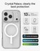 ZAGG Crystal Palace Case for iPhone 17 Pro Clear Drop Protection 13ft4m ClearGuard AntiYellowing ScratchResistant MagSafe Wireless Charging Compatible