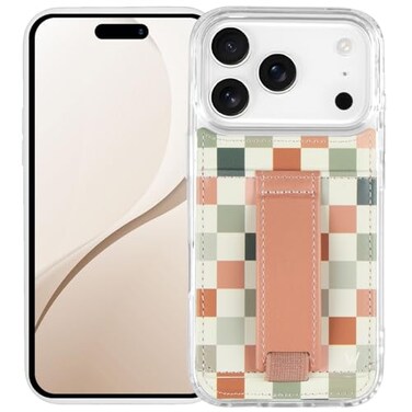 Walli Cases for iPhone 17 Pro Case Aesthetic Wallet Phone Case Card Holder Securely Holds up to 2 Cards Cute Trendy Phone Cover for Women fits iPhone 17 Pro with Kickstand Finger Strap