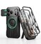 Dexnor for iPhone 17 Pro Case 2 Front Frame Builtin Flip Camera Cover Kickstand Compatible with MagSafe HeavyDuty Rugged Shockproof Portection Case with Screen Protector 63 inch Black