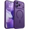 CANSHN Magnetic Compatible with iPhone 17 Pro Max Case Upgraded Full Camera Protection Compatible with Magsafe Translucent Matte Shockproof Protective Phone Cover 69 Inch Deep Purple