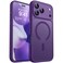 CANSHN Magnetic Compatible with iPhone 17 Pro Max Case Upgraded Full Camera Protection Compatible with Magsafe Translucent Matte Shockproof Protective Phone Cover 69 Inch Deep Purple
