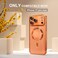 Misea Magnetic for iPhone 17 Pro Max Case Compatible with MagSafe Never Yellowing Military Grade Drop Protection Full Camera Lens Protector Plating Soft Clear Phone Case for Women Cosmic Orange