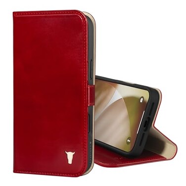 TORRO Leather Case Compatible with iPhone 17 Pro Max 69 2025 Premium Leather Wallet Flip Case with Kickstand and Card Slots Compatible with Official MagSafe Chargers Red