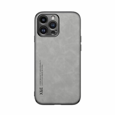 Kepuch Silklike Case for iPhone 15 Pro Max Cover Bumper Builtin Metal Plate for iPhone 15 Pro Max Gray