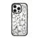 CASETiFY Impact Case for iPhone 16 Pro Slim 82 ft 4X Military Grade Drop ProtectionCompatible with Magsafe Chrome Doodles Clear Black