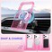 BENTOBEN Magnetic for iPhone 17 Pro Max Case Clear Crystal Glitter Bling 17 Pro Max Phone Case Compatible with MagSafe Shockproof Sparkly Cute Women Girl Cover for iPhone 17 Pro Max Hot Pink