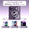 CAPRARO Cute for iPhone 14 Pro Case Compatible with MagSafe Curly Wave Edge Full Camera Protection 14 FT Drop Protection Magnetic Phone Case for 14 Pro 61 Inch Deep Purple