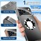 Doulings Magnetic Design for iPhone 16 Pro Max CaseCompatible with MagSafeMilitary Grade Drop Protection Camera Lens Protector Cover Logo View DustProof Matte Shockproof Protective CoverSilver