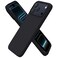 ORNARTO Compatible with iPhone 17 Pro Max Case 69 Slim Liquid Silicone 3 Layers Soft Gel Rubber Shockproof Protective Cover with AntiScratch Microfiber LiningBlack