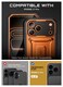 SUPCASE for iPhone 17 Pro Case with Camera Control Button Unicorn Beetle Pro Builtin Kickstand Screen Protector MilitaryGrade Protection Full Body Heavy Duty Phone Case Coral