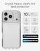 ZAGG Crystal Palace Lite Case for iPhone 17 Pro Clear Drop Protection 10ft3m UltraSlim Lightweight Sleek Minimalistic Phone Case with Transparent Design AntiYellowing Technology