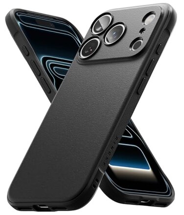 Ringke Onyx for iPhone 17 Pro Max Case Feels Good in The Hand Oil Dirt Resistant Individual Lens Covers for Cameras NonSlip Enhanced Grip Lightweight Cover Black