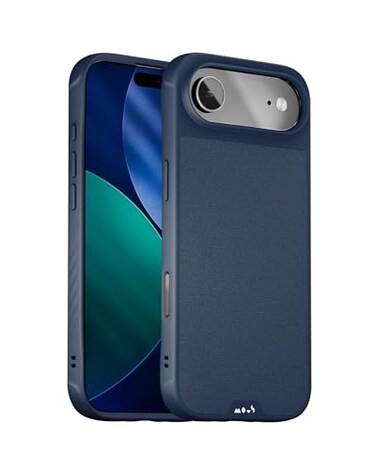 Mous for iPhone Air Case Compatible with MagSafe Limitless Protective Magnetic Cover for iPhone Air Shockproof Full Camera Protection AntiScratch Back Marine Blue
