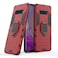 MaiJin LuluMain Compatible with Galaxy S10 Case Metal Ring Grip Kickstand Shockproof Hard Bumper Works with Magnetic Car Mount Dual Layer Rugged Cover for Samsung Galaxy S10 Plus Red