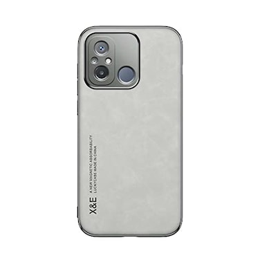 Kepuch Silklike Case for Redmi 12C11A Cover Bumper Builtin Metal Plate for Redmi 12C11A Gray