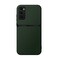 Kepuch Case Compatible for Samsung Galaxy S20 FE Litchi Grain Magnetic Holder Builtin Metal Plate Cover Bumper Green