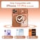 CAPRARO Magnetic for iPhone 17 Pro Case for Women Girls Upgraded Full Camera Protection Compatible with MagSafe Cute Wave Translucent Matte Phone Case for iPhone 17 Pro Dark Orange