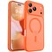 CANSHN Magnetic Compatible with iPhone 17 Pro Case Upgraded Full Camera Protection Compatible with Magsafe Translucent Matte Shockproof Protective Phone Cover 63 Inch Orange