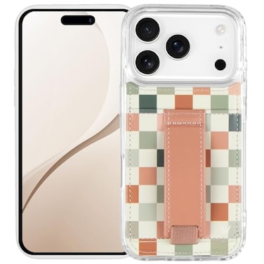 Walli Cases for iPhone 17 Pro Max Case Aesthetic Wallet Phone Case Card Holder Securely Holds up to 2 Cards Cute Trendy Phone Cover for Women fits iPhone 17 Pro Max with Kickstand Finger Strap