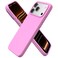 ORNARTO Compatible with iPhone 17 Pro Max Case 69 Slim Liquid Silicone 3 Layers Soft Gel Rubber Shockproof Protective Cover with AntiScratch Microfiber LiningCherry Blossom