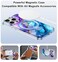 Lamcase for iPhone 16 Pro Max Case with Magnetic Invisible Ring Stand Compatible with MagSafe Full Body Rugged Slim Women Men Girl Shockproof Marble Pattern Design Case PurpleBlue