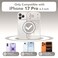 CAPRARO Magnetic for iPhone 17 Pro Case for Women Girls Upgraded Full Camera Protection Compatible with MagSafe Cute Wave Translucent Matte Phone Case for iPhone 17 Pro Stone